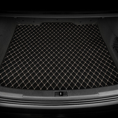 

Wufu Jinniu flat leather car trunk mat tail mat for Volvo S90L domestic 16-18 Lingfeng series cool black