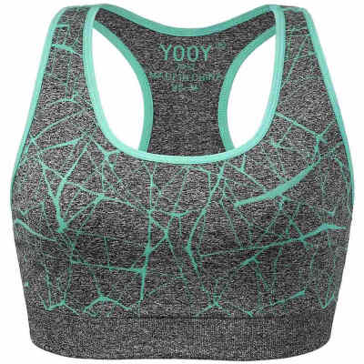 

YOOY New Women Shockproof Sports Bra Stretch Push Up Padded Fitness Vest Breathable Seamless Underwear Yoga Running Tops