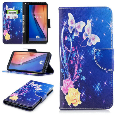 

BEFOSPEY Painting PU LeatherSoft TPU Card Slot Stand Wallet Case For Huawei Mate 10 Lite59"2017