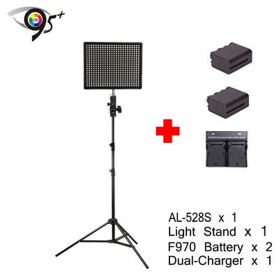 

aputure h528s (модернизации al-528s) кри - 95 светодиодный Light + eachshot sn304 легких стоять + 2 пк np-f970 + двойной зарядное устройство