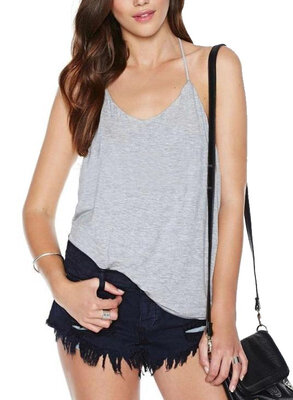 

Stylish Lady Womens Casual Strap Sleeveless Tops Blouse Vest