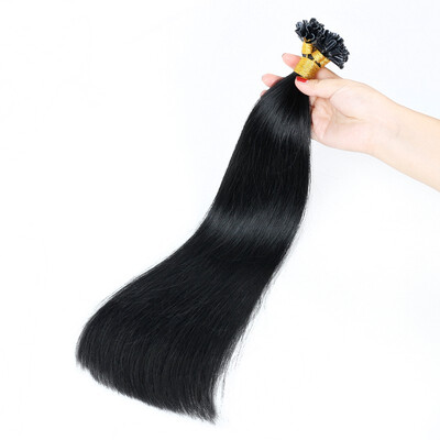 

BHF HAIR Fusion hair extensions Human Remy Hair Black Ash Brown Platinum Blonde Straight Nail U-tip Fusion Hair Extensions 1gs