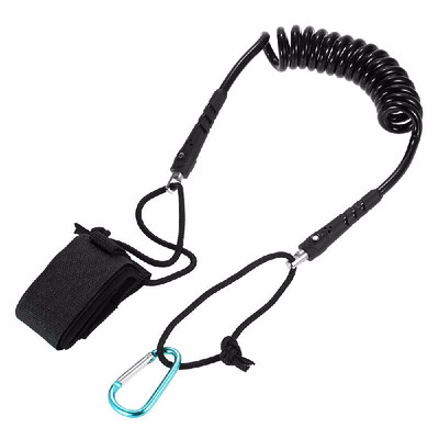 

Kayak Leash Elastic Coiled Paddle Leash for Kayak Canoe Rowing Boat Safety Rod