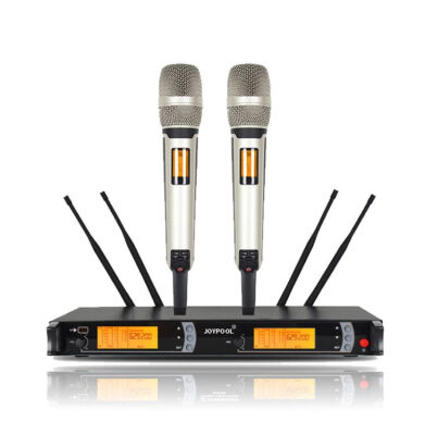 

2×100 Channel UHF Wireless Microphone PLL IR Hand held Mic System