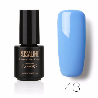 

ROSALIND Gel 1 Black Bottle 7ML Pure Color 58 Colors 01-58 Gel Nail Polish Soak Off Nail Art Semi-Premanent UV LED Gel Lacquer