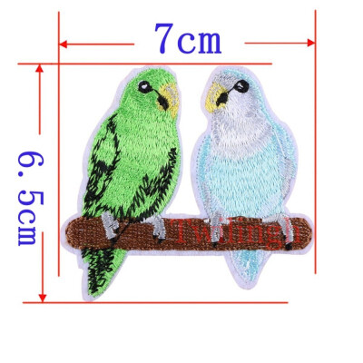 

1 Pcs Top New Brand Clothes Patches Bird Fish Flower Embroidered Patch DIY Iron On Sew Fabric Repair Clothing Wedding Patches