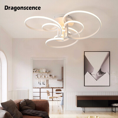 

Dragonscence modern ceiling chandelier LED remote large high power chandelier lighting living room bedroom lighting