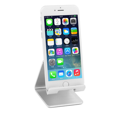 

Universal Cell Phone Desk Aluminum Stand Holder For Mobile Phone Tablet PC Silver