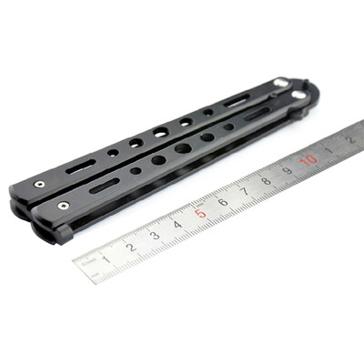 

Пиковая пещера Национальный стандарт Butterfly Knife Складная практика Нож Обучение Нож Наружная продукция Бабочка Shake Cutter Нет рубашки CM1003 Черный