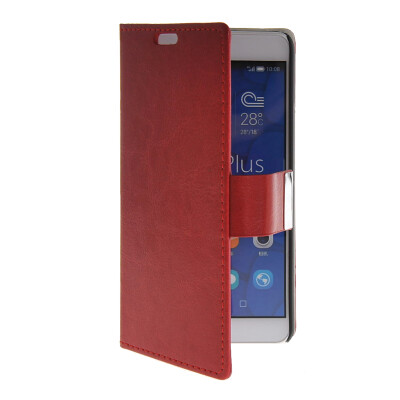 

MOONCASE Slim Leather Side Flip Wallet Card Slot Pouch with Kickstand Shell Back чехол для Huawei Honor 6X Red