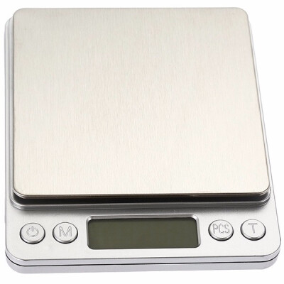 

i2000 3kg 01g Mini Digital Scale Stainless Steel Platform Weighing Tool with Tray