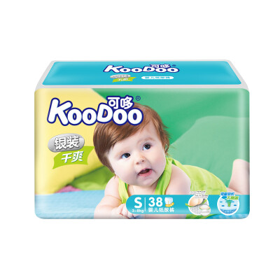 

KooDoo diaper silver loaded dry baby diaper trumpet  code 38 pieces 4-8kg