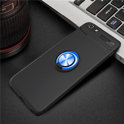 

Iphone 6/6s роскошь металлическое кольцо, магнитные брекет - shockproof охлаждения тпу телефон дел