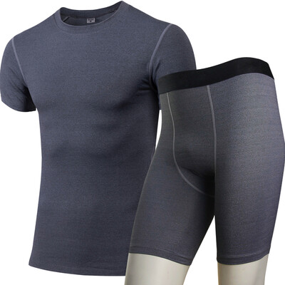 

Quick Dry MenS Sportswear Gym Running Set Short T-Shirt Shorts Sport Suit