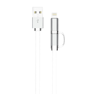 

Viwind 2 in 1USB Charging Cable with Lightning & Micro Ports 33ft Compatibility with iPhone iPad iPod Samsung HTC LG HUAWEI