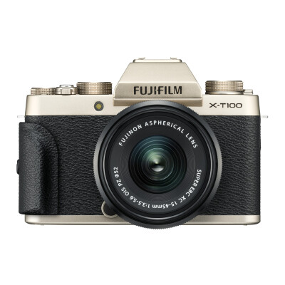 

Fuji micro single FUJIFILM X-T100XT100 XC15-45 micro single camera champagne gold 242 million pixels three-way folding touch screen 4K video Bluetooth WIFI