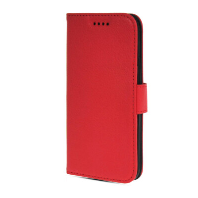 

MOONCASE High quality Leather Side Flip Wallet Card Slot Pouch Stand Shell Back Case Cover for Htc One M8 Red