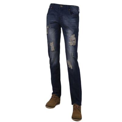 

Zogaa New European Men's Jeans Pants Fashion Holes