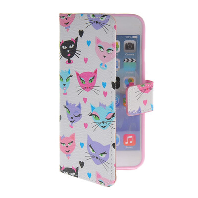 

MOONCASE Pattern Style Leather Side Flip Wallet Card Slot Pouch Stand Shell Back ЧЕХОЛ ДЛЯ Apple iPhone 6 ( 4.7 inch )