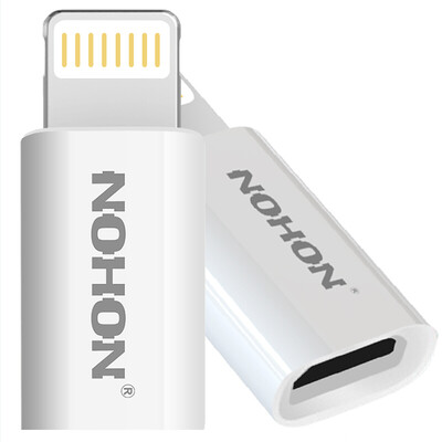 

Nuo Xi An Zhuo Apple Adapter Headset Micro USB to Lightning rechargeable data cable support iphone5 6s 7 Plus ipad AIR mini white