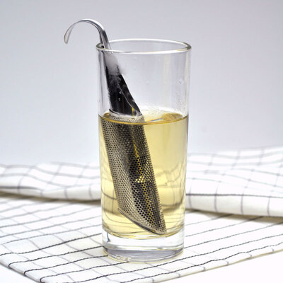 

Stainless Steel pipe design tea Strainer Herb Spice Filter Diffuser Tea Infuser with hook tea accessories