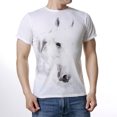 

Mens O-neck Tops House Print Pullover T-Shirts
