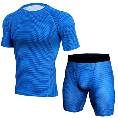 

Mens fitness suit fast dry clothes running high elastic training moisture absorption sweaty tights