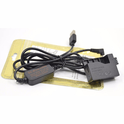 

USB ACK-E5 mobile power bank charger cableLP-E5 LPE5 dummy battery DR-E5 DC Coupler for Canon EOS 450D 500D 1000D  XSi T1i