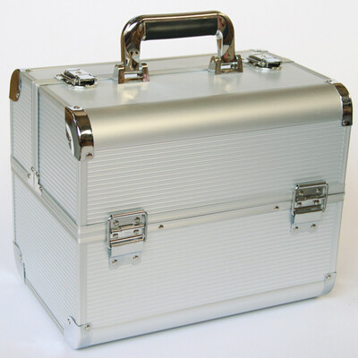 

Portable aluminum frame cosmetic case woman professional cosmetology manicure toolbox travel jewelry box suitcase bag luggage