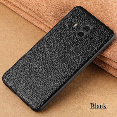 

Genuine Leather Phone Case For Huawei Mate 10 Case Litchi Texture Back Cover For P10 Plus Honor 9 V9 Case