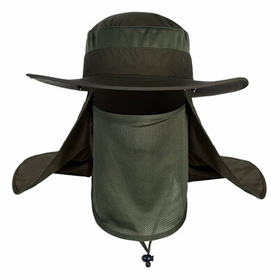 

Men Summer Outdoor Fishing Cap 360 Degree UV Protection Complete UV protection Mesh panels for great ventilation