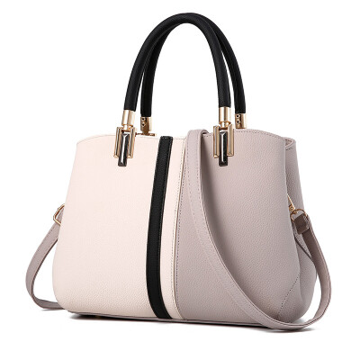 

Fashion Womens Handbag Simple Large Bags Contrast Color Shoulder Messenger Bag