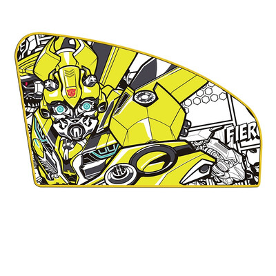 

Transformers car sun block car insulation sunscreen sun shade curtains free suction cup electrostatic adsorption side block bumblebee - front row main driving