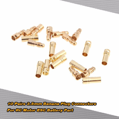 

New Remote Control Toys Parts Accessories 10 Pairs 35mm Copper Bullet Banana Plug Electronic Connectors Male Female for RC Mo