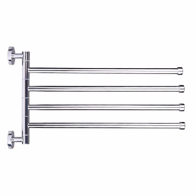 

Space-saving Wall-Mounted Stainless Steel Swivel Bar Towel Rack Multifunctional Bath Towel Holder Bathroom Towel Rack Towel Bar