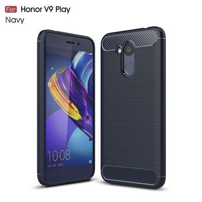 

Goowiiz Phone Case For Huawei Honor V9 Play6C Pro Fashion Slim Carbon Fiber TPU Soft Silicone Prevent falling
