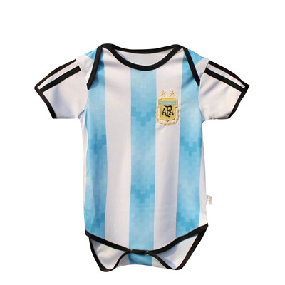 

World Cup 2018 Jersey Hot Sale Soccer Argentina Home Kit Japan Mexico Sweden Short Sleeve Baby Shirt