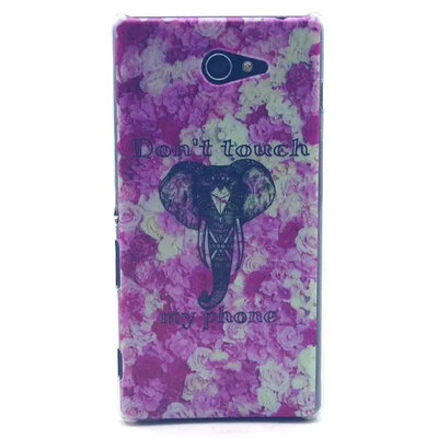 

красочный транспарентных стороне орешек для мити Sony Xperia м2 s50h d2303 d2305 d2306 две sim - d2302 пластиковые мобильный телефон покрытия