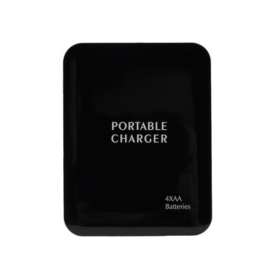 

Portable USB 4AA Battery Emergency Charger Power Bank Case For Cell Phone Black
