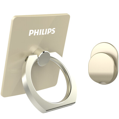 

Philips DLK35003 mobile phone portable bracket metal finger buckle bracket creative accessories car lazy stent for 6S / Samsung / Huawei and other mobile phone gold