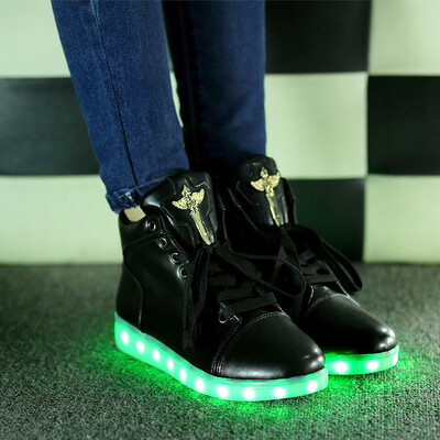

Men led luminous shoes zapatos mujer Women sneakers shoes 2016 hot fashion Led shoes for adults plus size