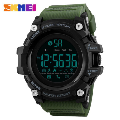 

SKMEI Men Smart Watch Pedometer Calorie Chronograph Fashion Outdoor Sports Watch 50 Meter Waterproof Digital