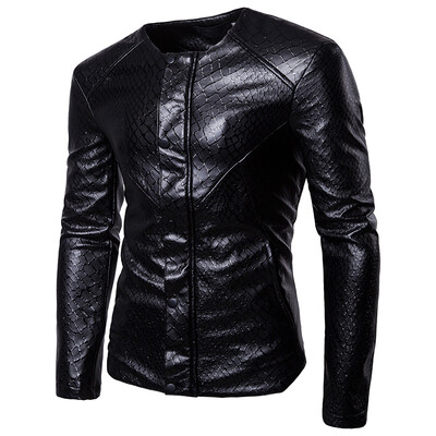 

New Arrival Brand Mens Fashion Leather Suit Suit Casual Leather Jacket Mens Business Suits