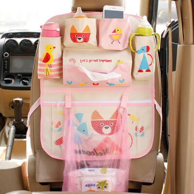 

Cartoon Car Seat Back Storage Hang Bag Organizer Car-styling Baby Product Varia Stowing Tidying Automobile Interior Accessories