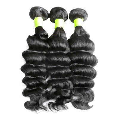 

9A Indian Virgin Hair Loose Deep Wave 100 Human Hair Weave 3 Bundles Lot Unprocessed Indian Loose Wavy Curly Remy Hair Extensions