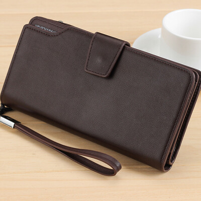 

Fashion Men Bifold Zipper Wallet Card Holers Purse Handbag