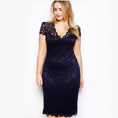 

5 Colors Women Lace Hollow Out Elegant Summer Dress Embroidery V-neck Sexy Fashion Clothing Haut High Quality Party Dress M33