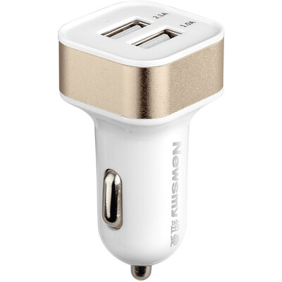 

Newsmy NM-4 Dual 21A 10A USB Port Car Charger Gold