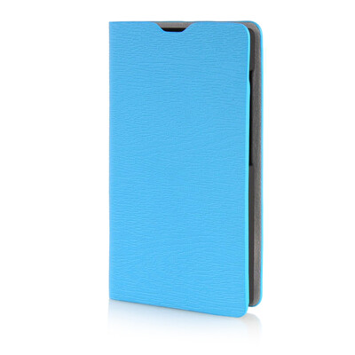 

MOONCASE Leather Side Flip Wallet Card Slot Pouch Stand Shell Back ЧЕХОЛ ДЛЯ Microsoft Lumia 435 Blue