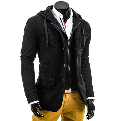 

Zogaa New Men's Jacket Hooded Casual